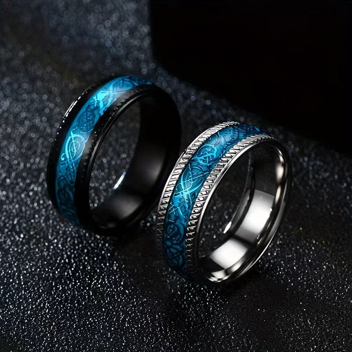 FREE Today: Light Dragon Scale Blue Ring