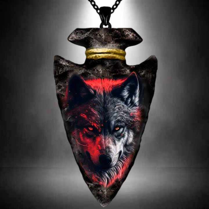 FREE Today: Arrowhead Faith Wolf King Necklace