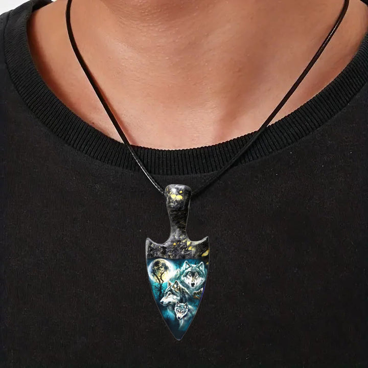 FREE Today: Moonlight Shadow Wolf King Necklace