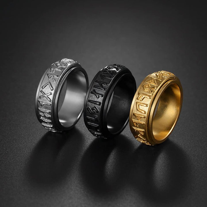 FREE Today: Anti Stress Viking Runes Rotatable Ring