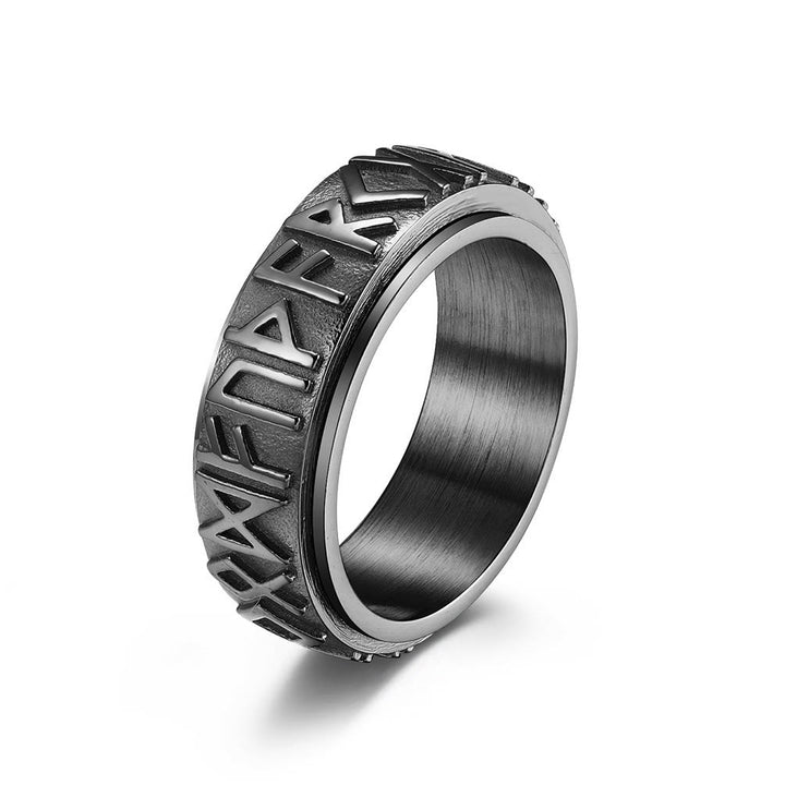FREE Today: Anti Stress Viking Runes Rotatable Ring