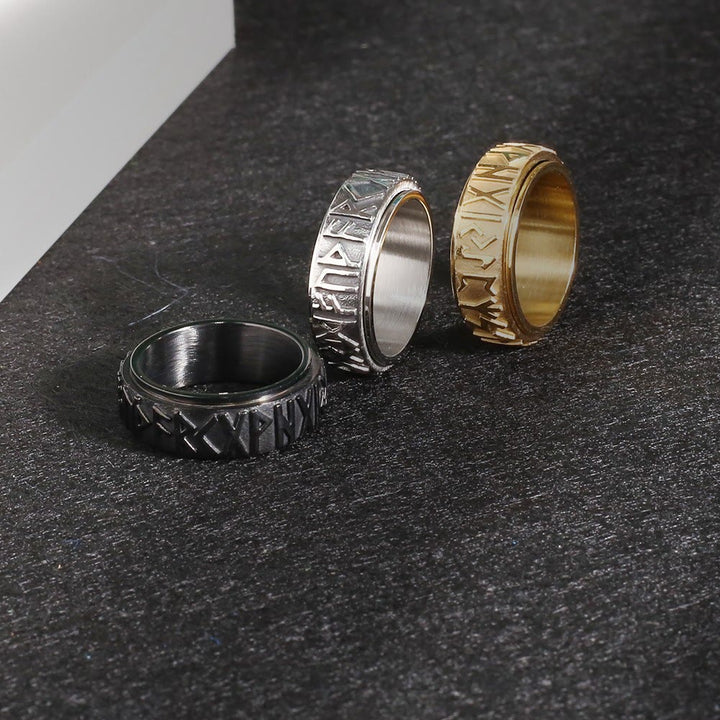 FREE Today: Anti Stress Viking Runes Rotatable Ring