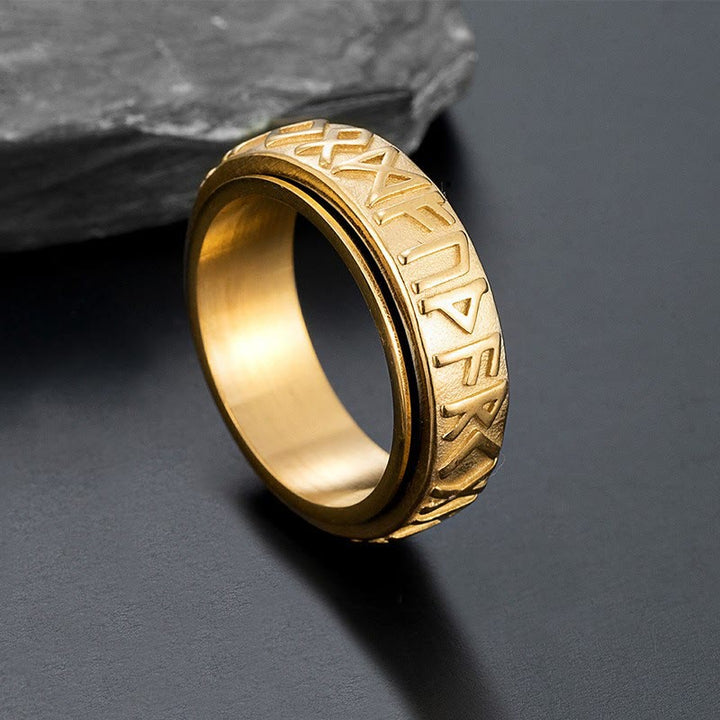 FREE Today: Anti Stress Viking Runes Rotatable Ring
