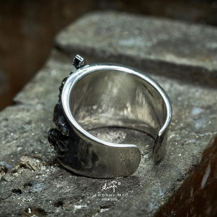 FREE Today: Gothic Skull Crown Ring