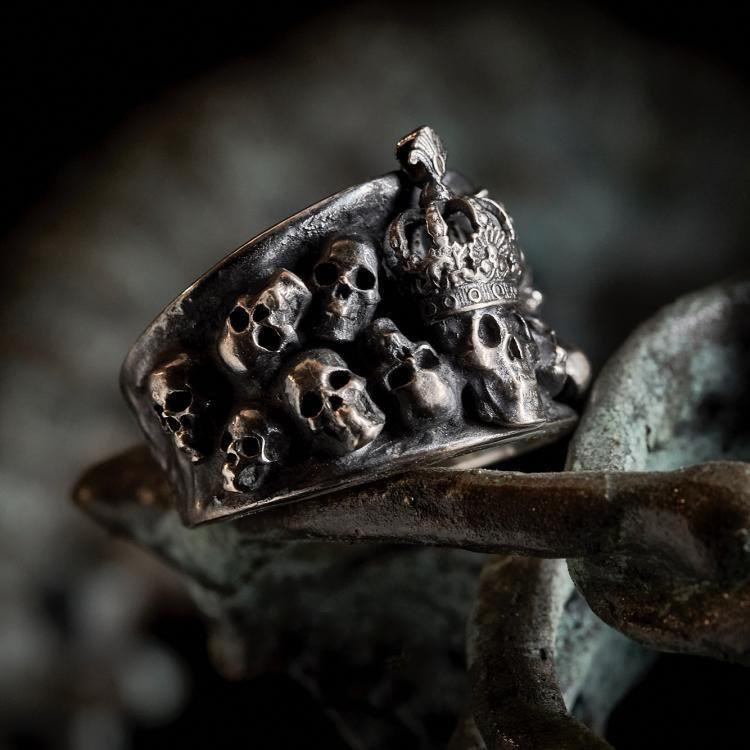 FREE Today: Gothic Skull Crown Ring