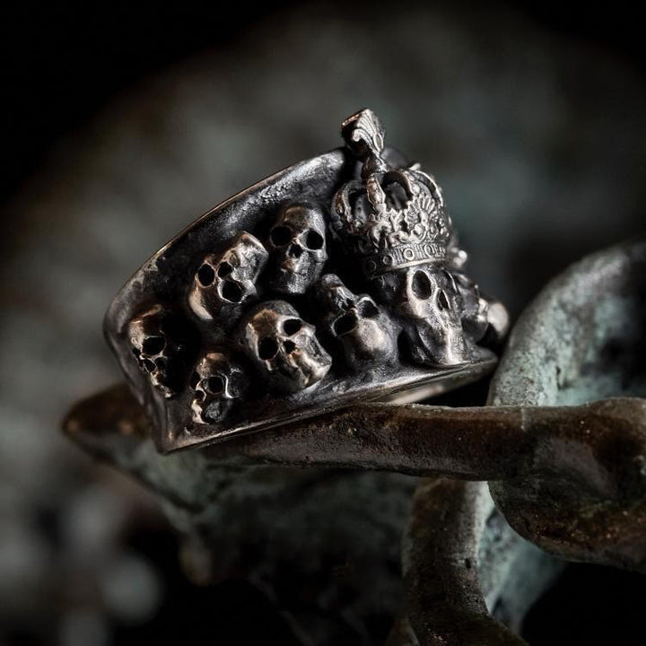 FREE Today: Gothic Skull Crown Ring