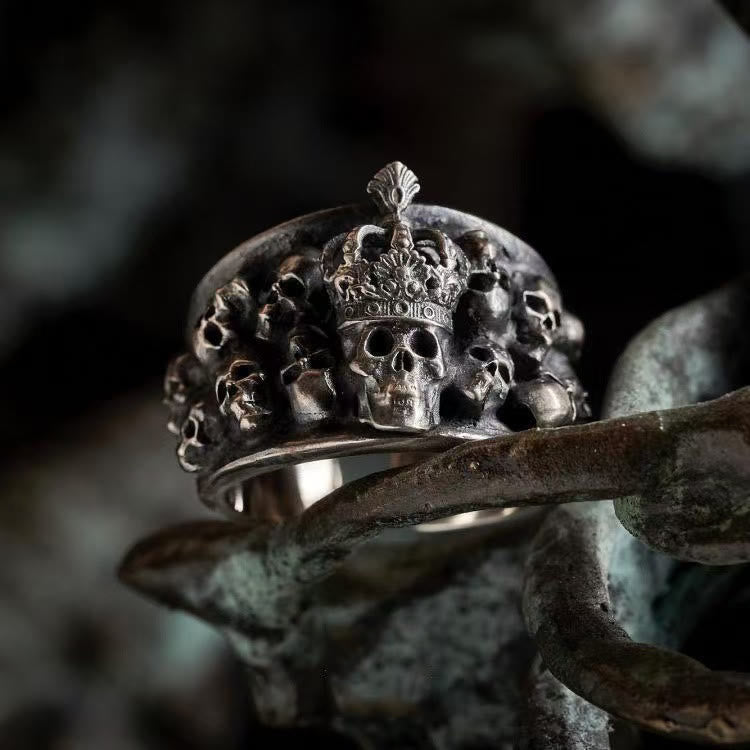 FREE Today: Gothic Skull Crown Ring