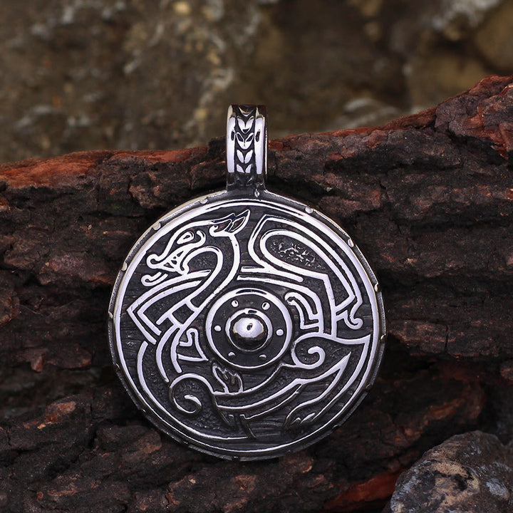 WorldNorse Vintage Style Norse Dragon Necklace