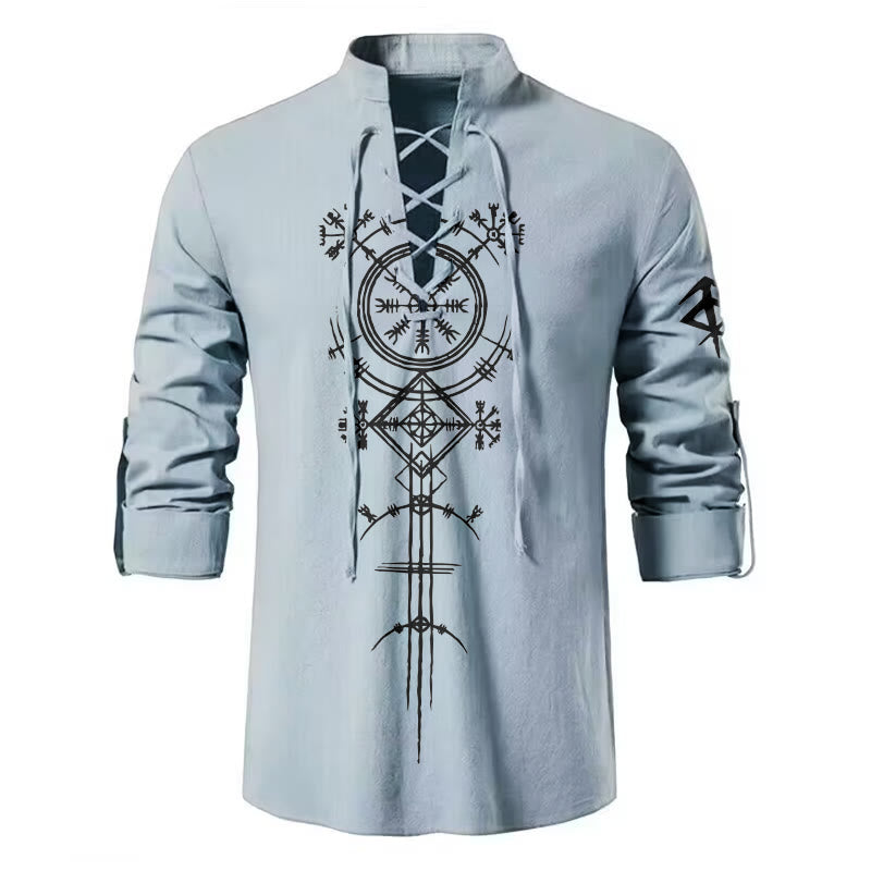 WorldNorse Vegvisir Compass Viking Costume Shirt
