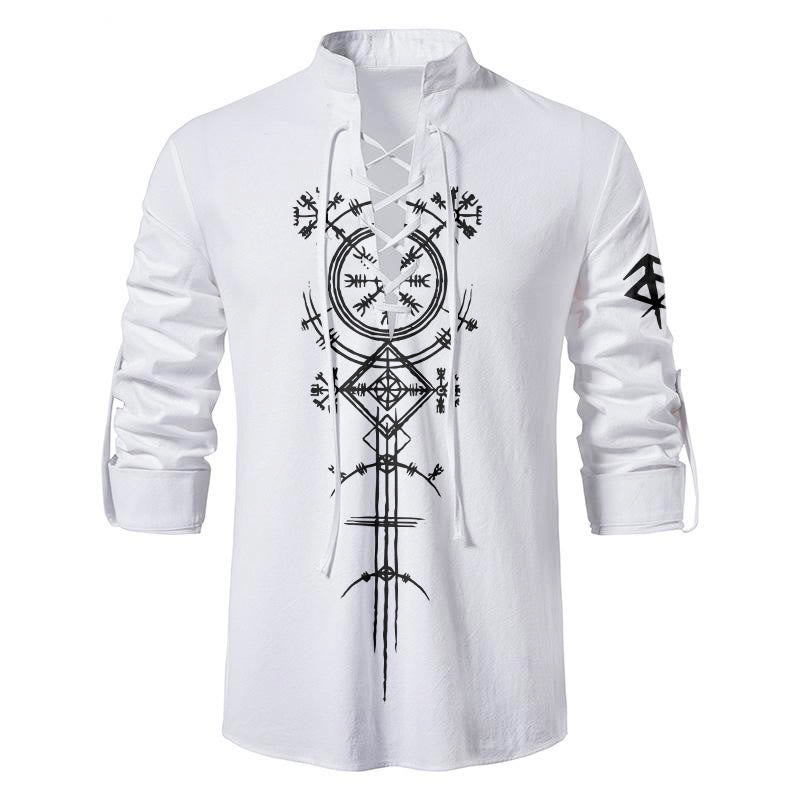 WorldNorse Vegvisir Compass Viking Costume Shirt