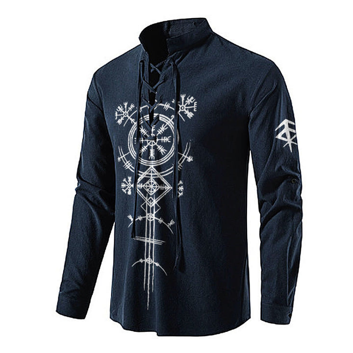 WorldNorse Vegvisir Compass Viking Costume Shirt