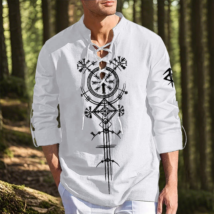 WorldNorse Vegvisir Compass Viking Costume Shirt
