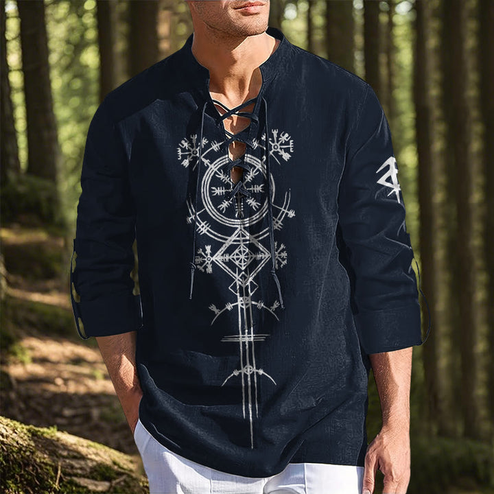 WorldNorse Vegvisir Compass Viking Costume Shirt