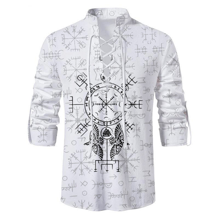 WorldNorse Vegvisir Valknut Helm of Awe Costume Shirt