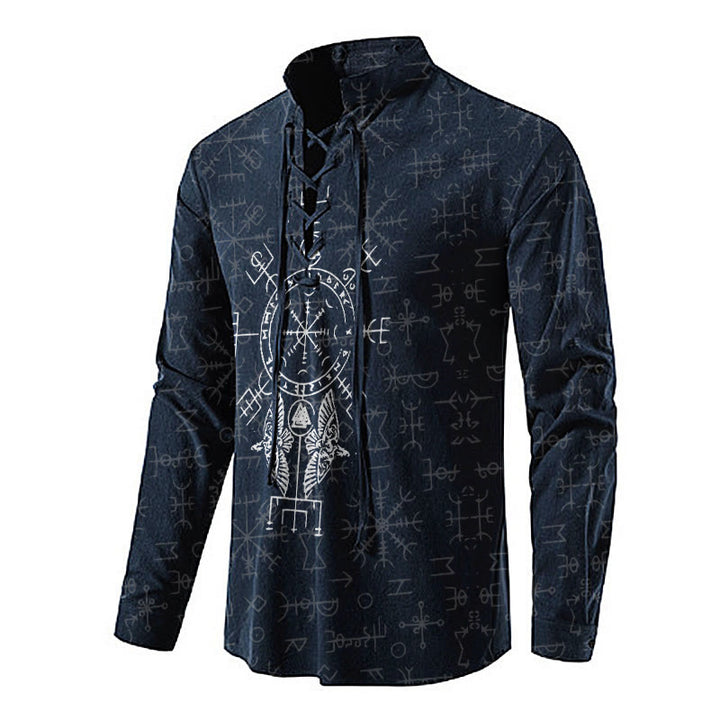WorldNorse Vegvisir Valknut Helm of Awe Costume Shirt