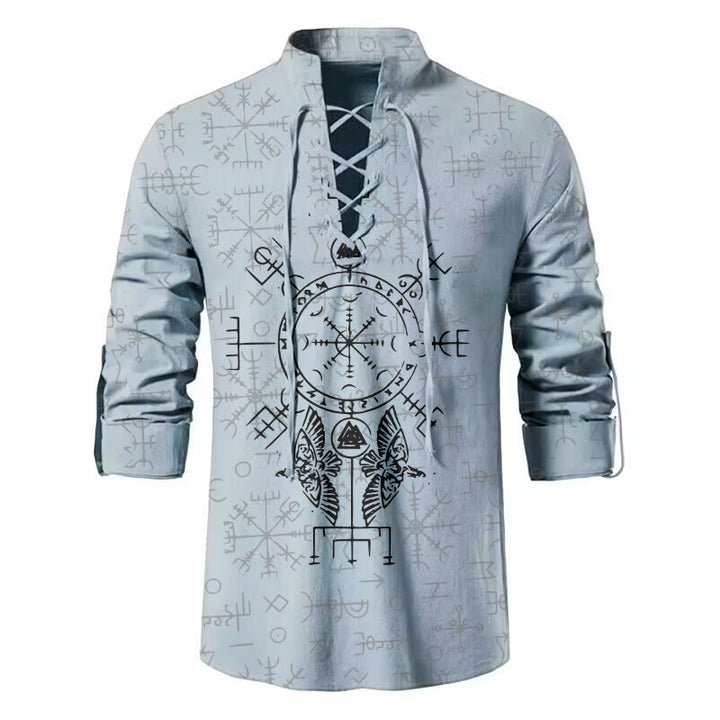 WorldNorse Vegvisir Valknut Helm of Awe Costume Shirt