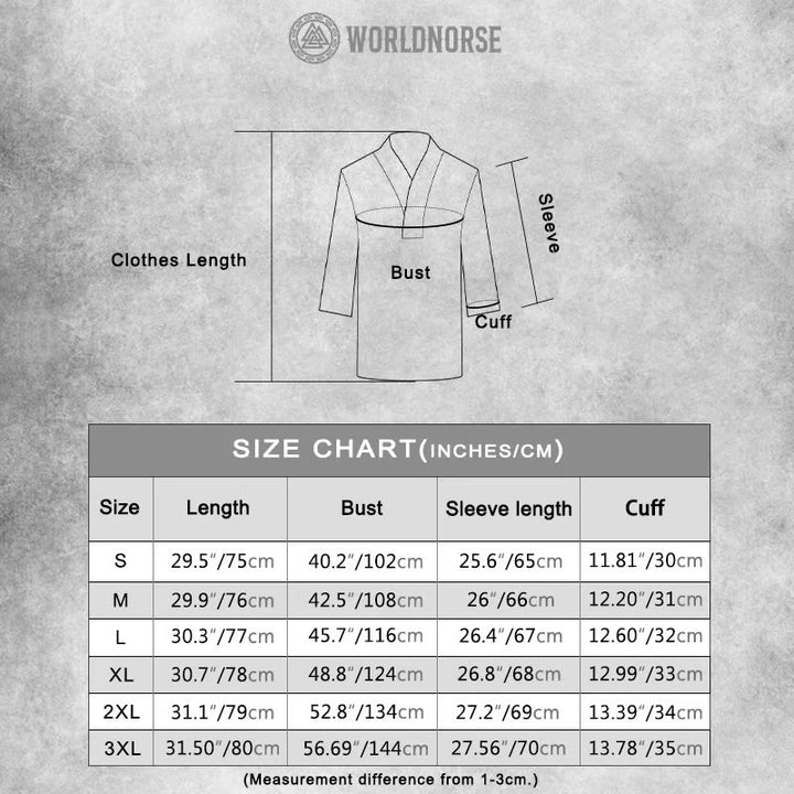 WorldNorse Vegvisir Raven Rune Celtic Knot Costume Shirt