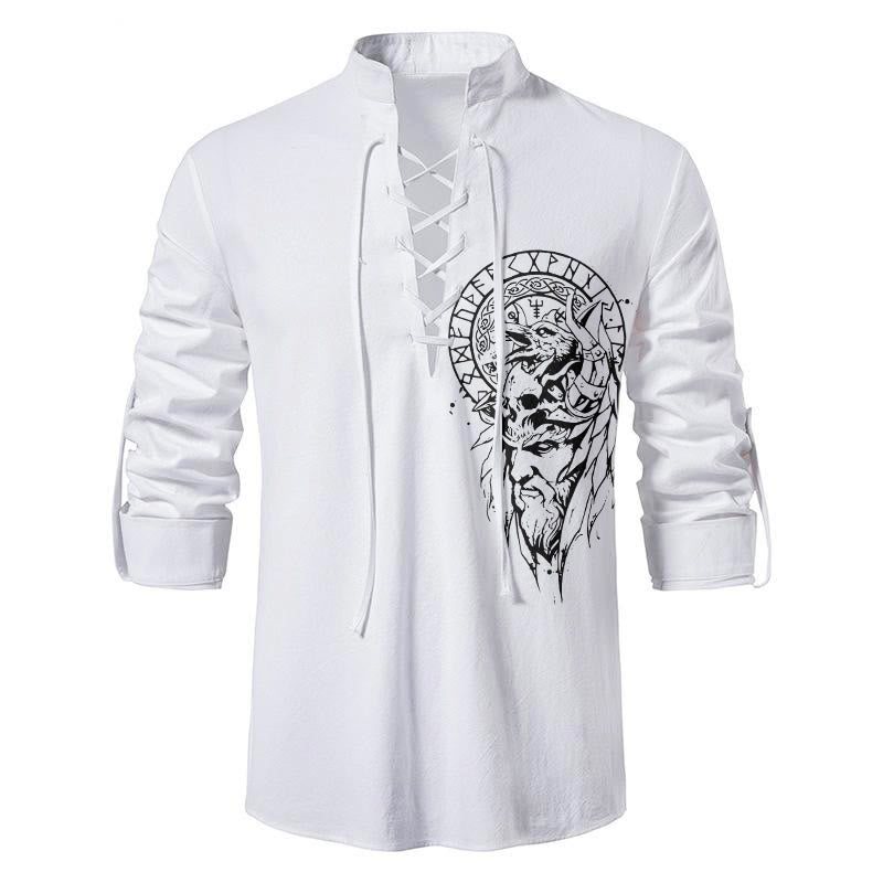 WorldNorse Vegvisir Raven Rune Celtic Knot Costume Shirt