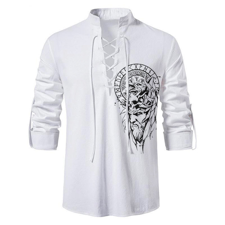 WorldNorse Vegvisir Raven Rune Celtic Knot Costume Shirt
