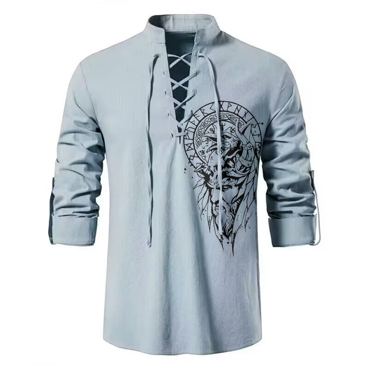 WorldNorse Vegvisir Raven Rune Celtic Knot Costume Shirt