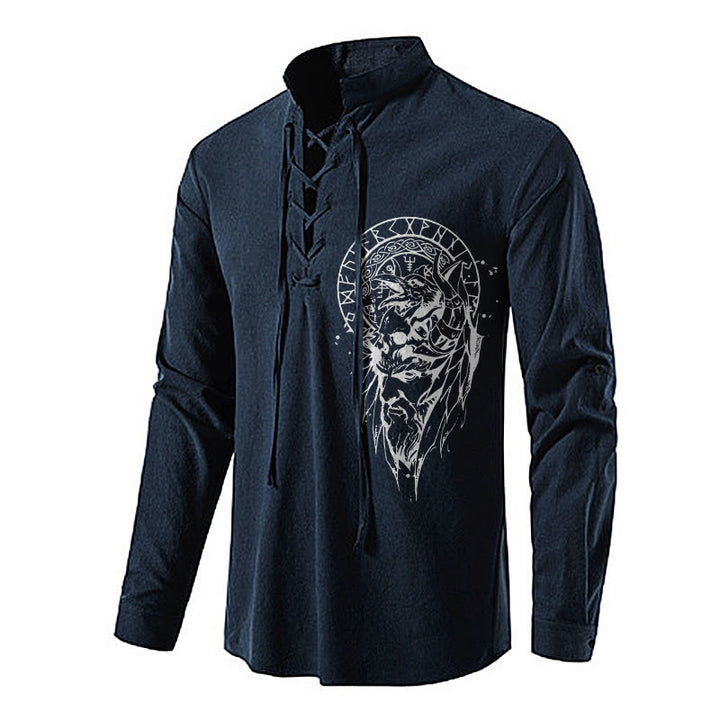 WorldNorse Vegvisir Raven Rune Celtic Knot Costume Shirt