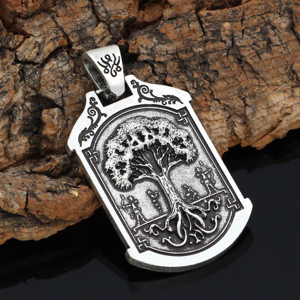 WorldNorse Celtic Wolf Odin's Symbol Yggdrasil Necklace - image 5