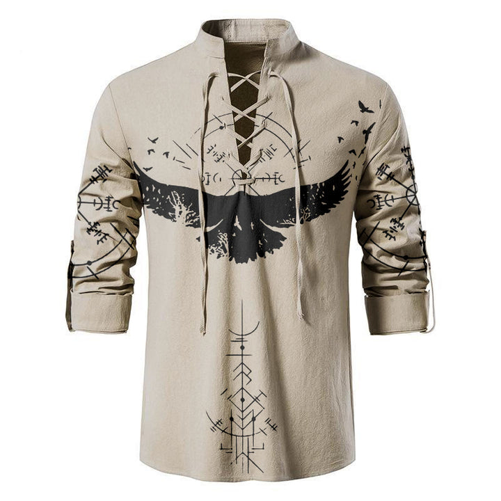 WorldNorse Huginn and Muninn Vegvisir Costume Shirt