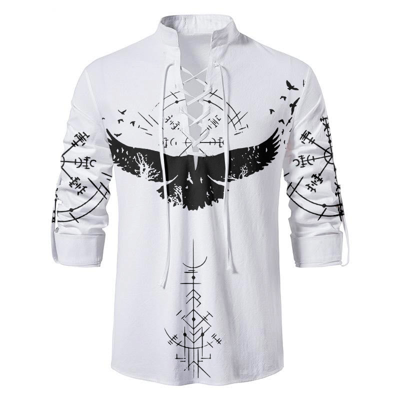 WorldNorse Huginn and Muninn Vegvisir Costume Shirt