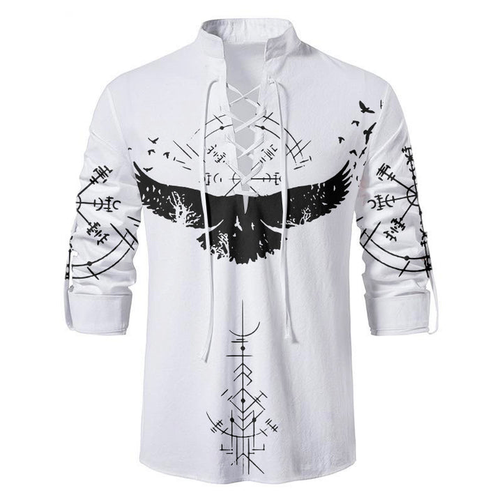 WorldNorse Huginn and Muninn Vegvisir Costume Shirt