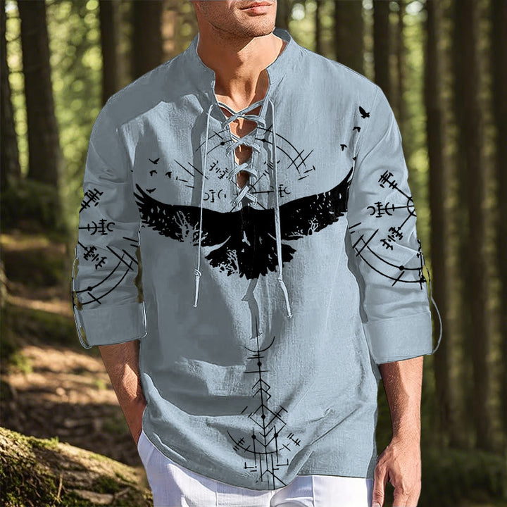 WorldNorse Huginn and Muninn Vegvisir Costume Shirt