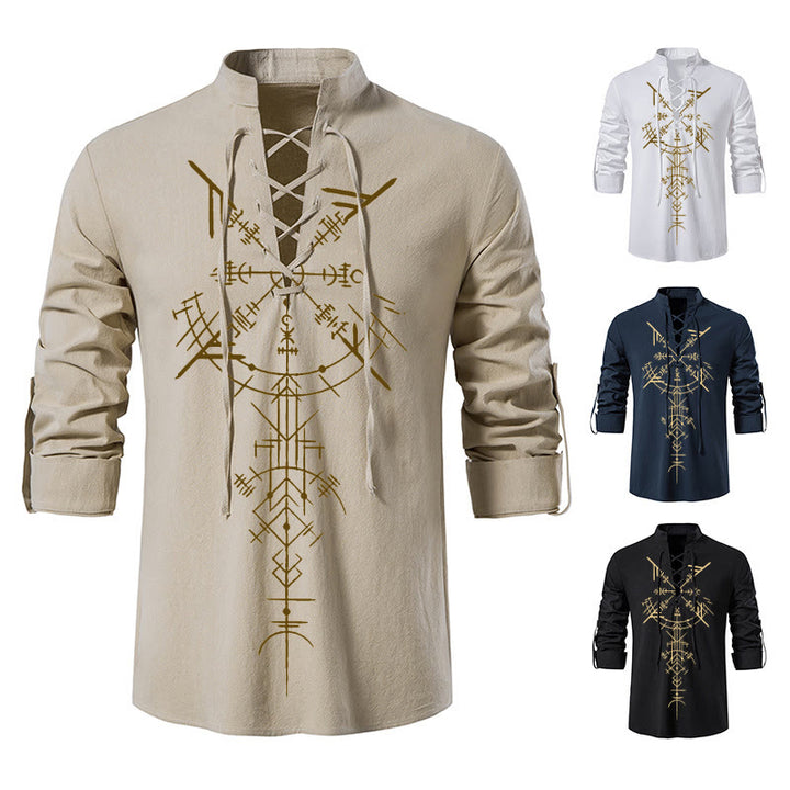 WorldNorse Viking Vegvisir Graphic Costume Shirt