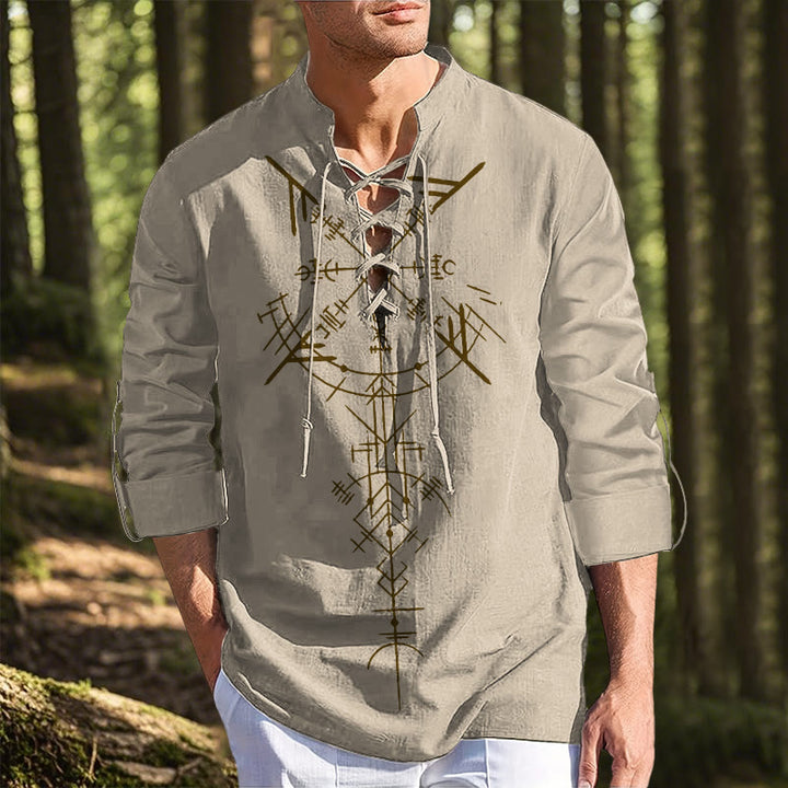 WorldNorse Viking Vegvisir Graphic Costume Shirt