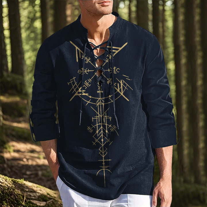 WorldNorse Viking Vegvisir Graphic Costume Shirt