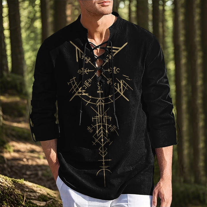 WorldNorse Viking Vegvisir Graphic Costume Shirt