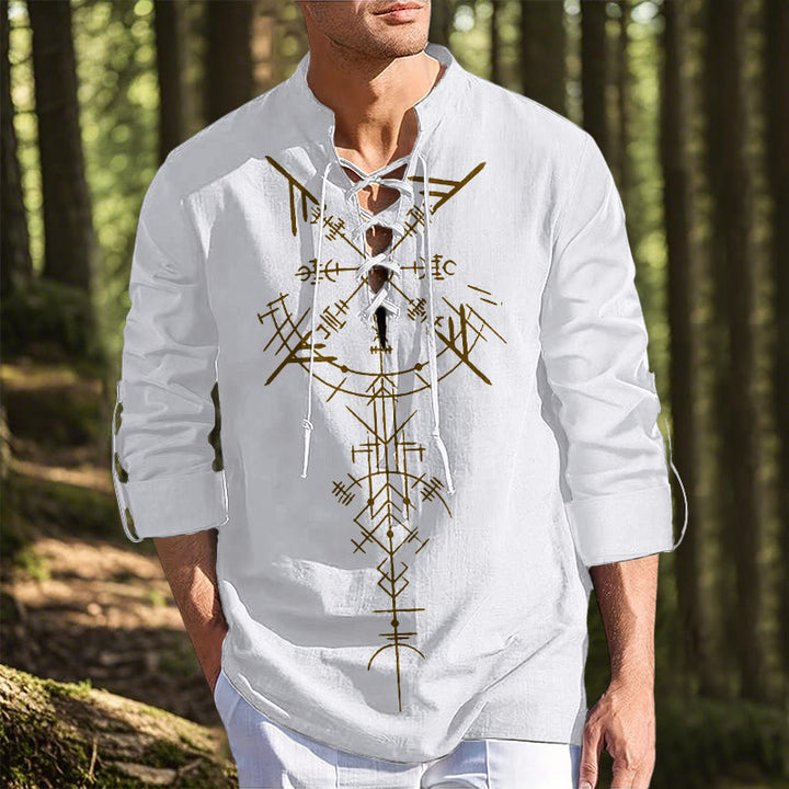 WorldNorse Viking Vegvisir Graphic Costume Shirt