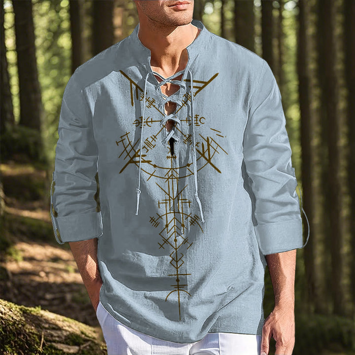WorldNorse Viking Vegvisir Graphic Costume Shirt
