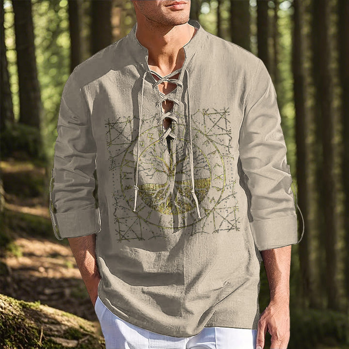 WorldNorse Tree of Life Runes Costume Shirt
