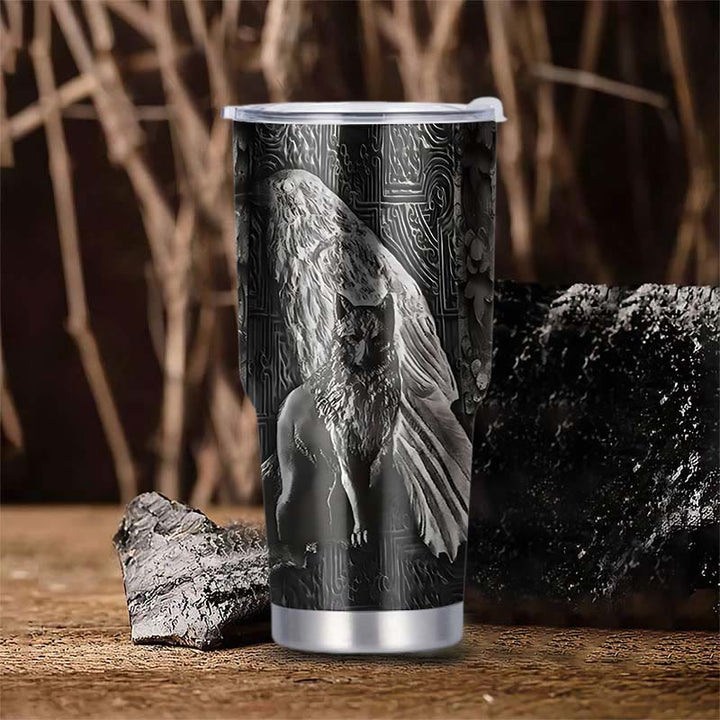 WorldNorse Wolf Raven Vacuum Insulated Tumbler