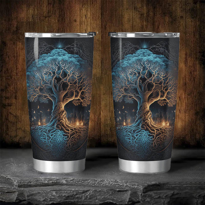 WorldNorse Yggdrasil Tree of Life Viking Tumbler