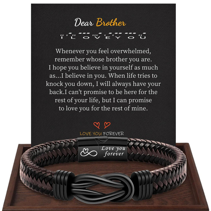WorldNorse Love You Forever Infinity Stainless Steel Knot Bracelet - Dear Brother - image 5
