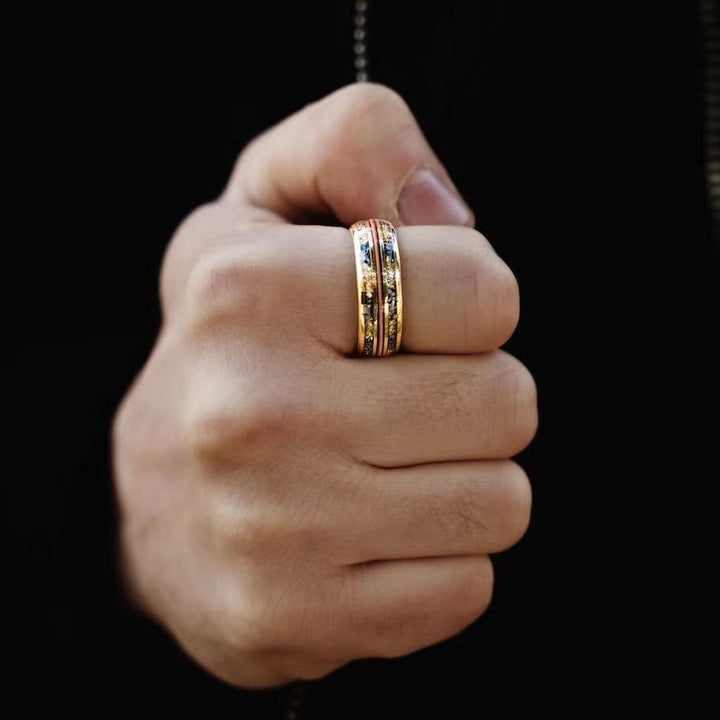 FREE Today: Galaxy Star Vein Amber Wire Ring