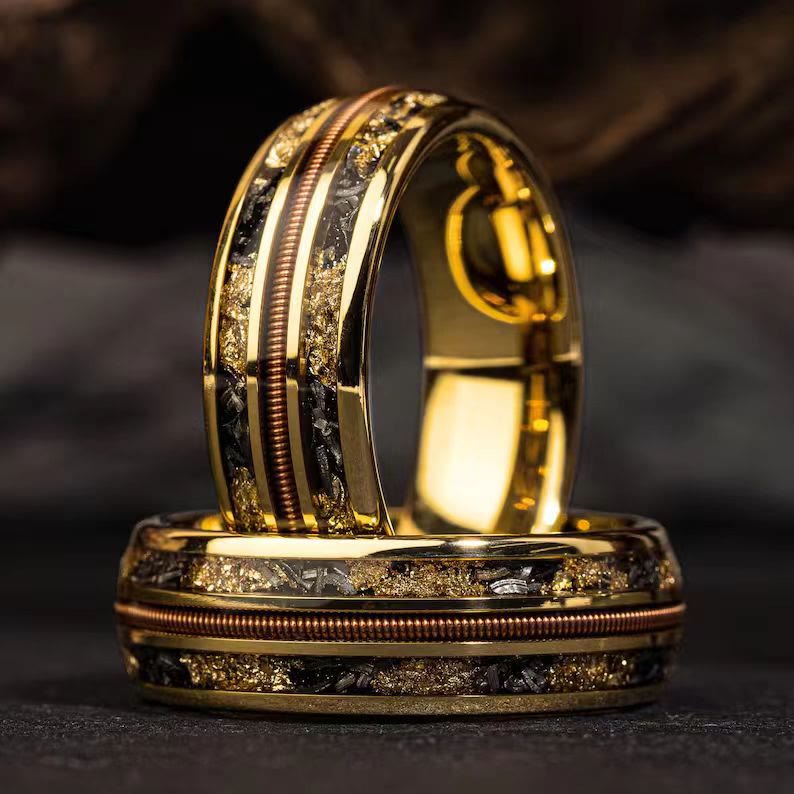 FREE Today: Galaxy Star Vein Amber Wire Ring