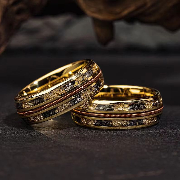 FREE Today: Galaxy Star Vein Amber Wire Ring