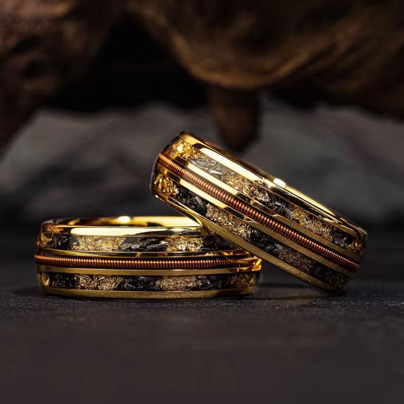 FREE Today: Galaxy Star Vein Amber Wire Ring