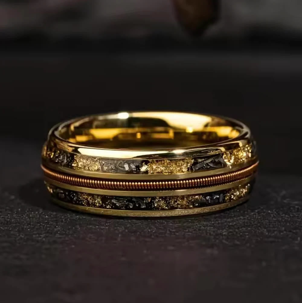 FREE Today: Galaxy Star Vein Amber Wire Ring