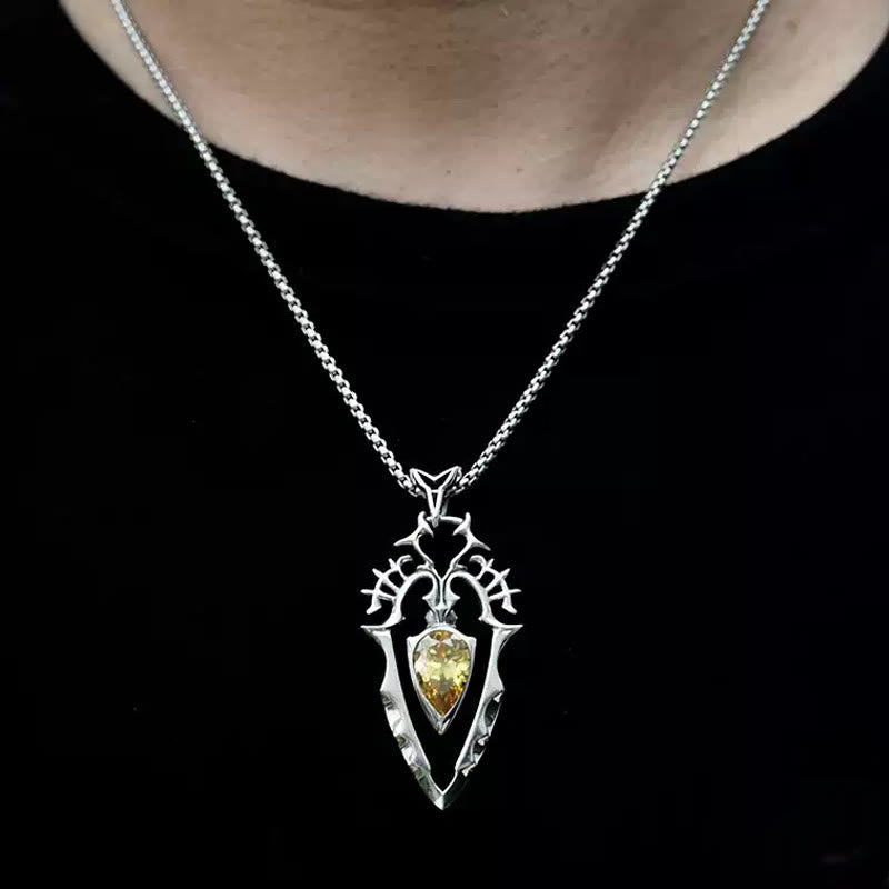 WorldNorse Handcrafted 925 Silver Gothic Spear Necklace - image 1