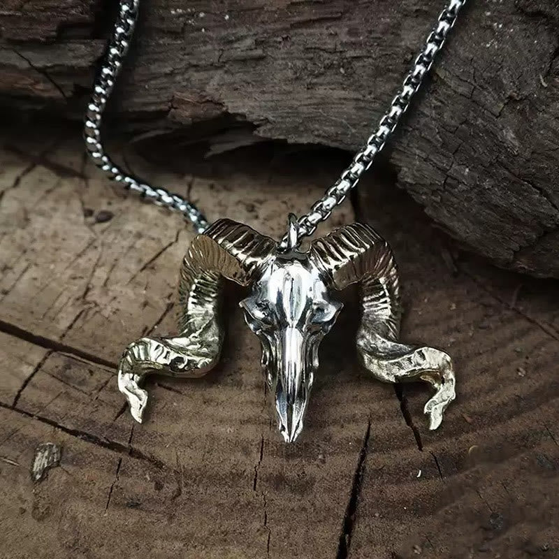 WorldNorse 925 Sterling Silver Sheep Head Necklace - image 6