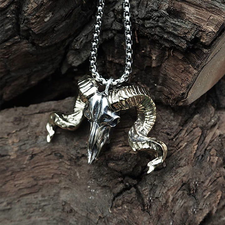 WorldNorse Handcrafted 925 Silver Sheep Head Necklace - image 4