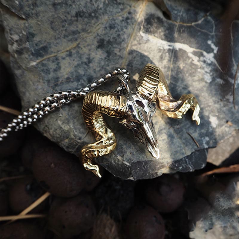 WorldNorse Handcrafted 925 Silver Sheep Head Necklace - image 5