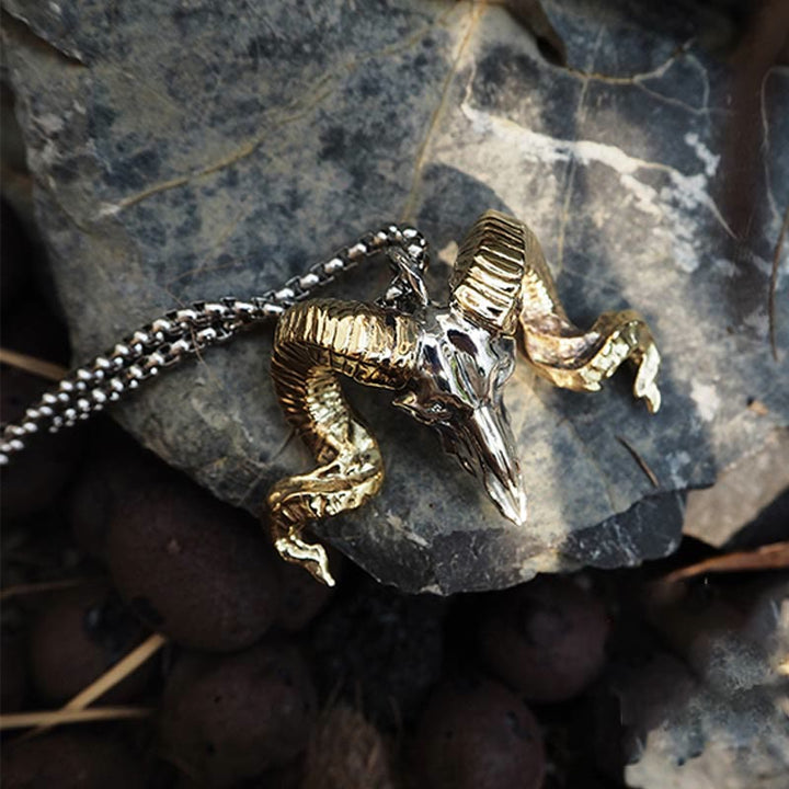 WorldNorse Handcrafted 925 Silver Sheep Head Necklace - image 5